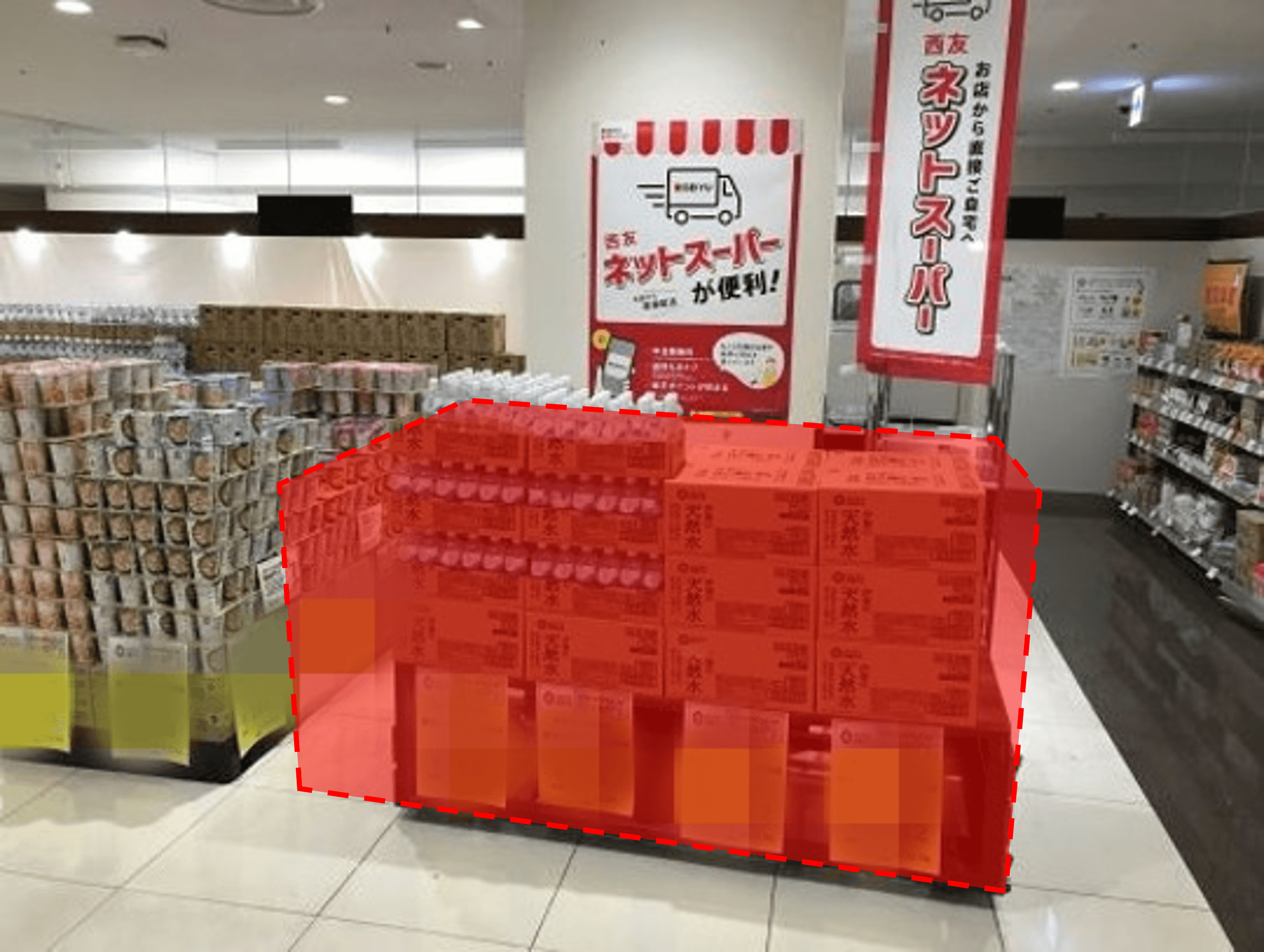 催事場③ ポップアップストア(物販)やプロモーション用途に最適なスーパー店内催事イベントスペース