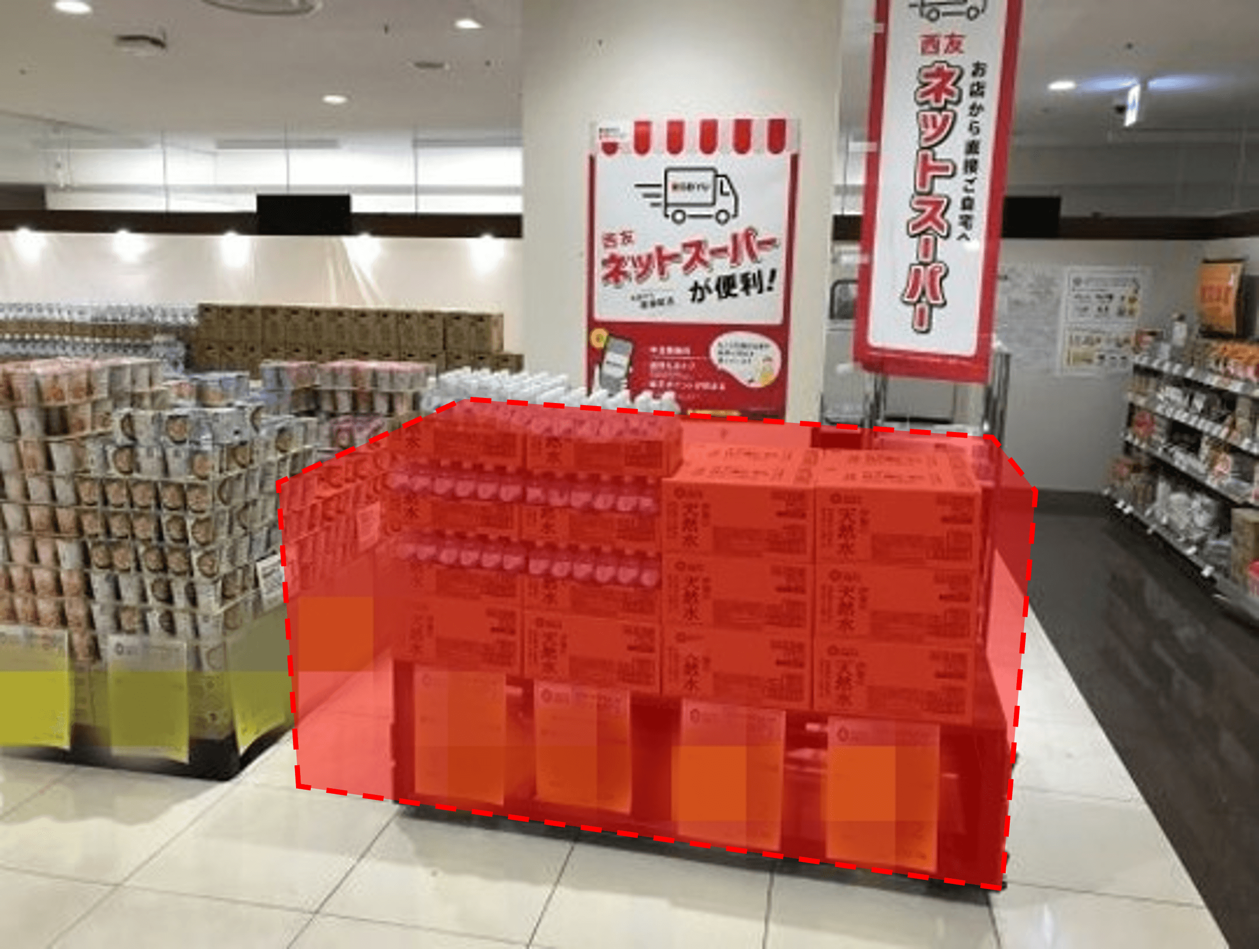 催事場③ ポップアップストア(物販)やプロモーション用途に最適なスーパー店内催事イベントスペース