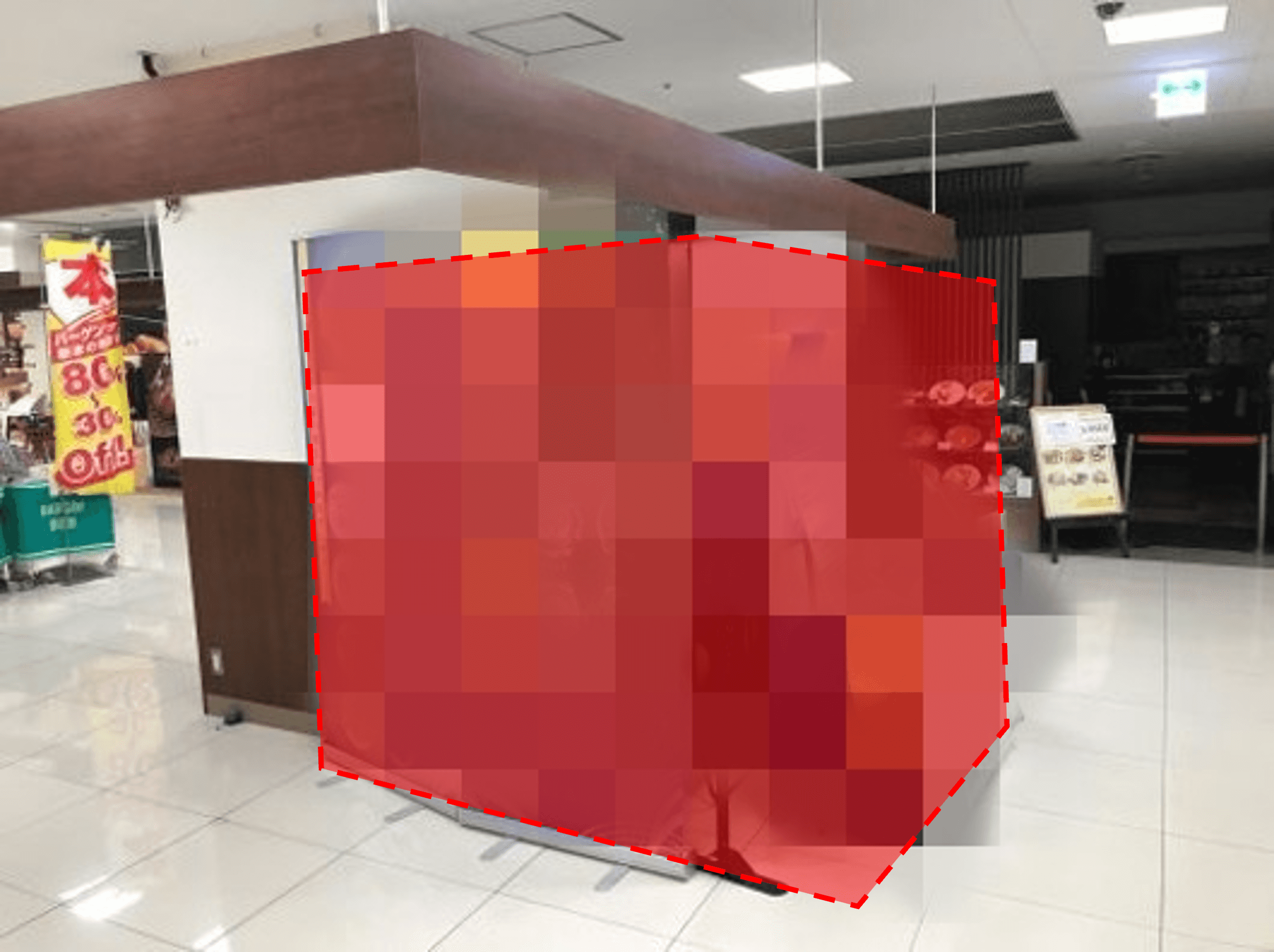 催事場① ポップアップストア(物販、食物販)やプロモーション用途に最適なスーパー店内催事イベントスペース