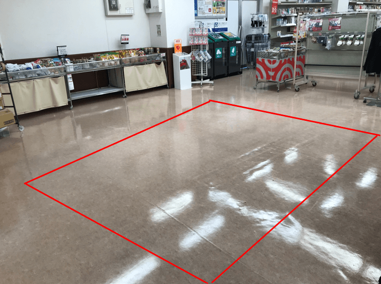 1階レジ横 プロモーション用途や物販、食物販のポップアップストアに最適なスーパー店内催事イベントスペース