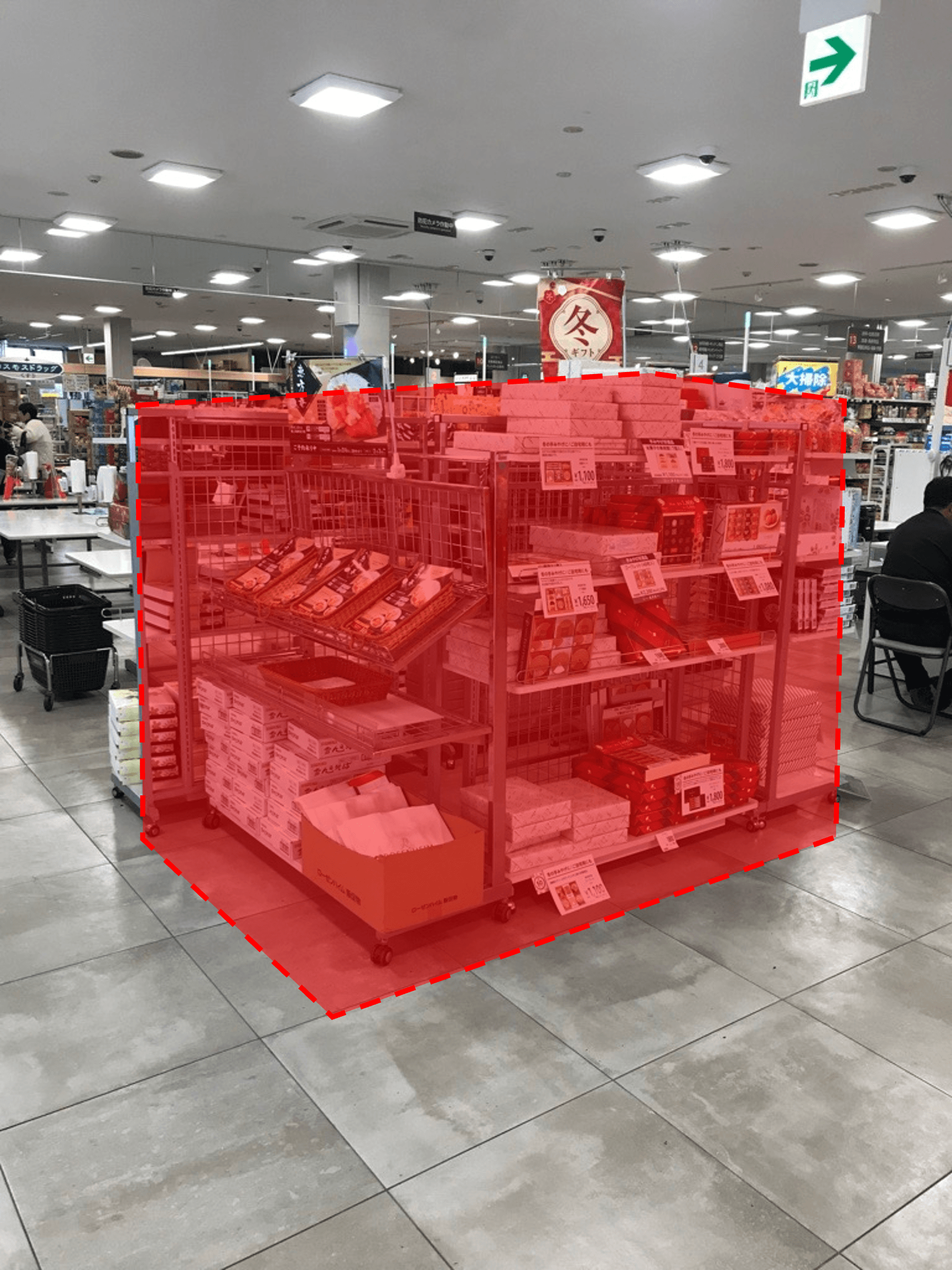 店内レジ前 プロモーション用途や物販、食物販のポップアップストアに最適なスーパー店内催事イベントスペース