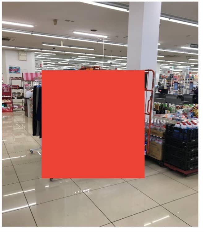 店内入口横(レジ前 休憩コーナー入口付近) プロモーション用途や物販、食物販のポップアップストアに最適な催事イベントスペース